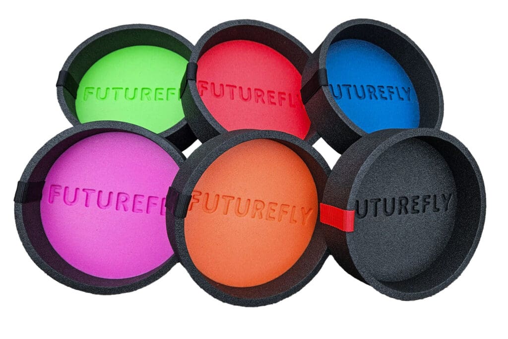 Affaldsbakke af skum