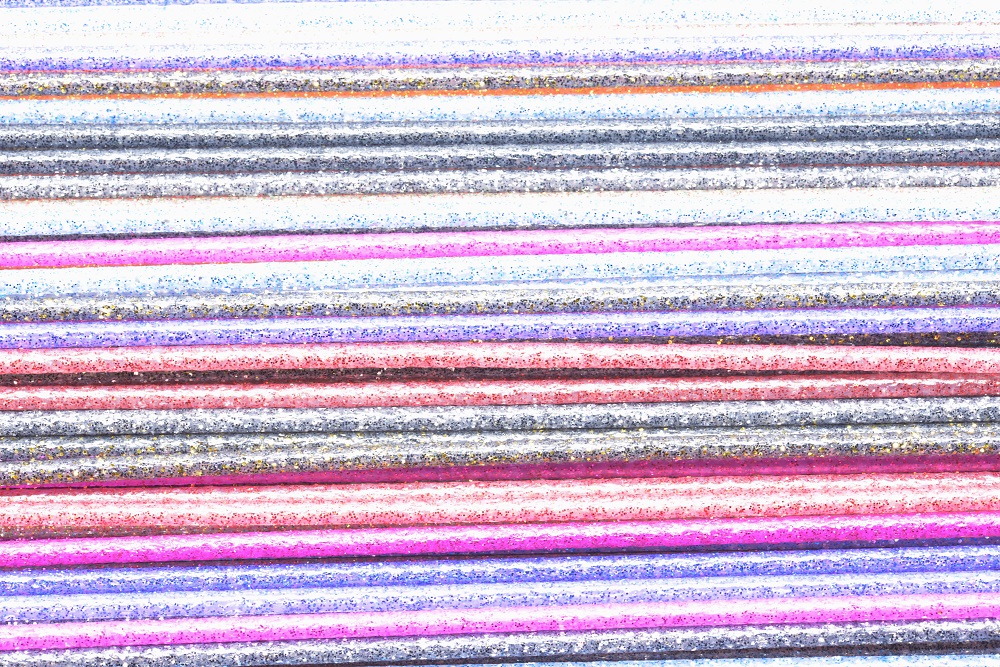 FF Tube - 3 mm blød glitter